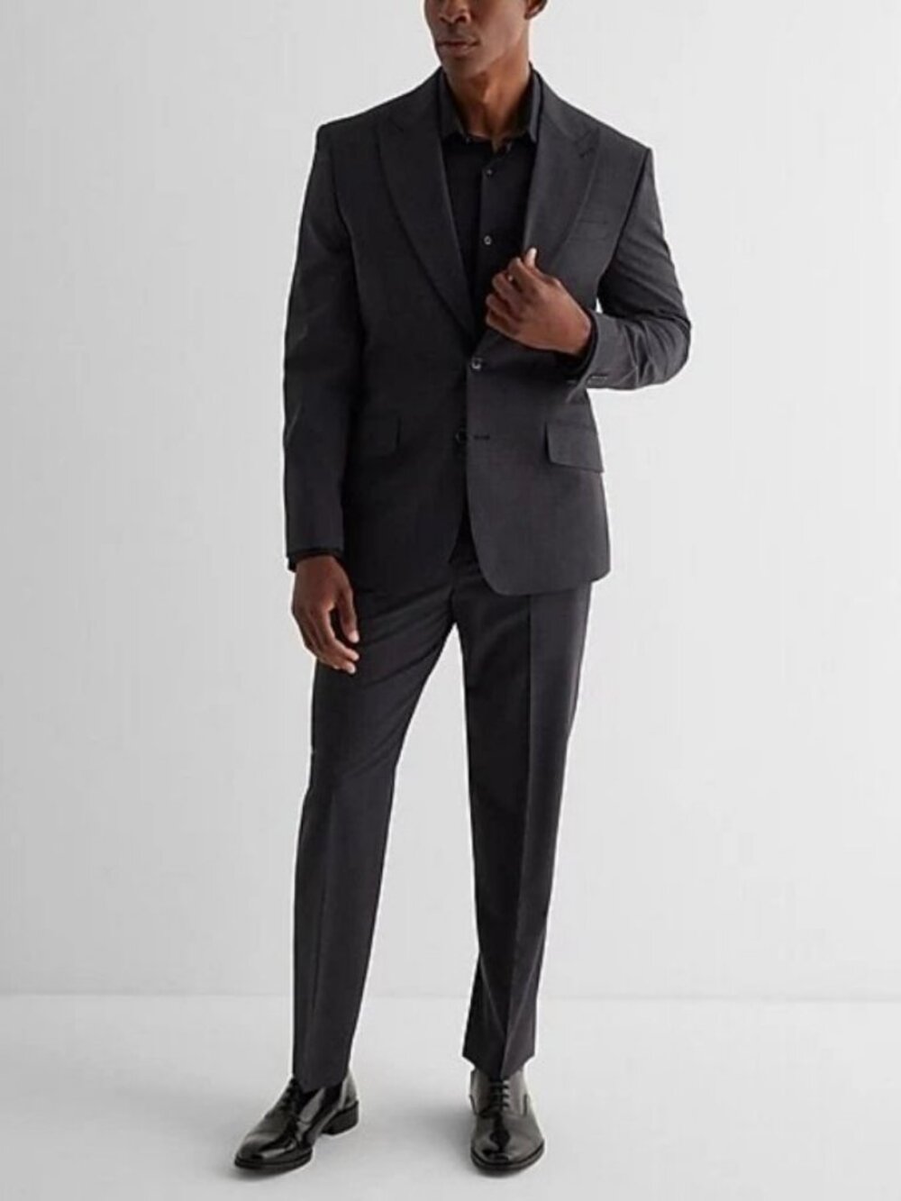Express Photographer Innovator Suit Black 40S 31x30 Wool NWT